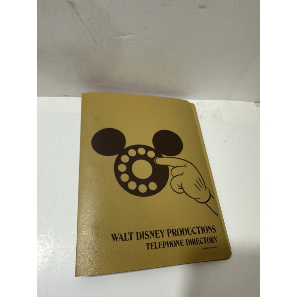 Rare 1982 Walt Disney Productions Executive Employee Telephone‎ Directory Binder